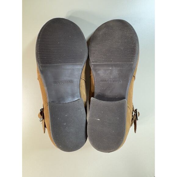 Minnetonka Womens Dixon Suede Boots 9.5 Brown Rodeo Cowgirl Country Western Boho - Picture 12 of 14